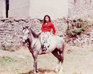 Olva rides Andalusian