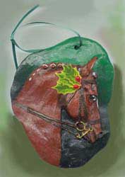 Chestnut Dressage Ornament