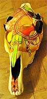Painted Horse Skull