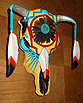 Real Cow Skull Painted