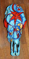 Red Star Cow Skull