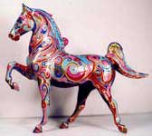 Rose Medallion Horse